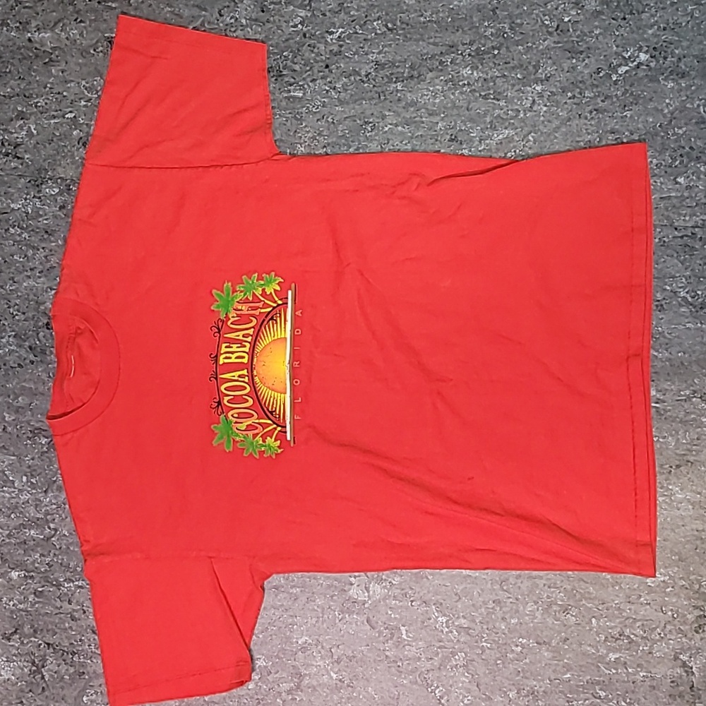Vintage. Made in USA. Cocoa Beach Florida. Single-stitch. Men's 2XL